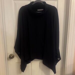 209 West Black Turtleneck Poncho